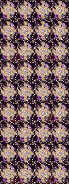 Düz Çiçek Elementleri Tasarımı. Renkli Bahar Teması eskiz kalıbı. Raster güzel kumaş deseni çiziyor. Çiçek deseni.