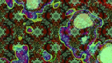 Çiçekler suluboya tarzında yeşil ve gri renklerde. Yeşil ve gri renkte çiçekler olan çiçek deseni çiz.