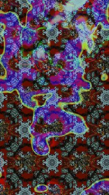 Raster Güzel kumaş deseni. Çiçek arkaplan ile soyut zarafet çizim deseni.