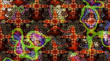 Hediye ambalaj kağıdı, tebrik kartları, posterler ve pankart tasarımı. Kahverengi renkli çiçekler. Raster düz çiçek çizim deseni.