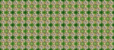 Kusursuz klasik raster altın desenli. Geleneksel oryantasyon süsü. Yeşil, bej ve gri renklerde altın elementlerle kusursuz desen. Klasik vintage arkaplan.