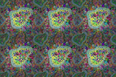 Soyut zarafet, çiçekli arkaplan deseni. Raster Güzel kumaş deseni.