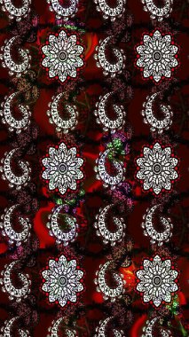 Nazik romantik baskı. Bahar mevsimi. Tatil havası. Raster güzel bir çiçek deseni çizmiş. Siyah ve kahverengi renkte çiçekler.