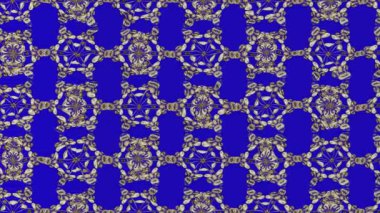 Renkli unsurlarla hareketli arka plan görüntüleri. Çiçekler. Eski model. Bayrak tarzı. Video kaydı. Şablon. Döngü. Kusursuz..