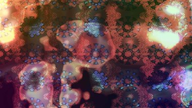 Renkli Bahar Teması eskiz kalıbı. Raster Modaya uygun kumaş deseni. Düz Çiçek Elementleri Tasarımı. Kahverengi renkli şirin çiçek deseni.