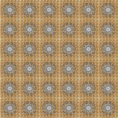 Doğu tarzı arabesk tarzında altın elementler. Kusursuz altın desenli bukleler. Kahverengi ve beyaz renklerde kusursuz desen. Raster altın pürüzsüz desen.