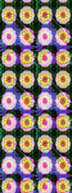 Kumaş, duvar kağıdı ve kağıt üzerine baskı yapmak için gelişen arka plan. Eski usul küçük çiçekli şirin bir eskiz deseni. Raster illüstrasyonu. Moda arka planında parlak buketler.