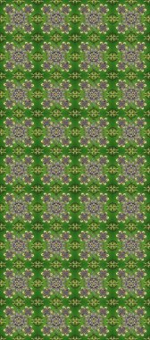 Altın desenli yeşil, altın elementli nötr ve gri renkler. Kusursuz altın desen. Raster doğulu süsü.