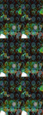 Güzel suluboya çiçekler, parlak resimler ilham verici ve kahverengi çiçek desenli eskiz arka planı. Raster..