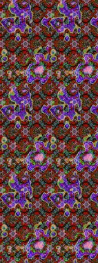 Çiçekler suluboya tarzında kırmızı ve kahverengi renklerde. Kırmızı ve kahverengi renkte çiçekler olan çiçek deseni çiz.