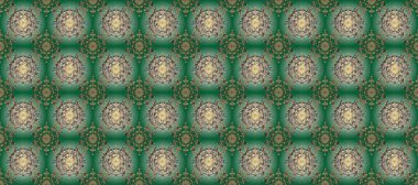 Kusursuz altın desenli bukleler. Raster altın pürüzsüz desen. Doğu tarzı arabesk tarzında altın elementler. Yeşil ve beyaz renklerde pürüzsüz desen.