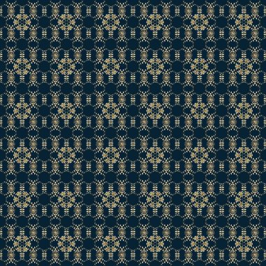 Paisleys zarif çiçek desenli arkaplan duvar kâğıdı çizimi. Klasik stil, güzel, modern, üç boyutlu sanat eseri. Altın ve mavi, bej ve gri desenli çiçek yaprakları ve süslemeleri..