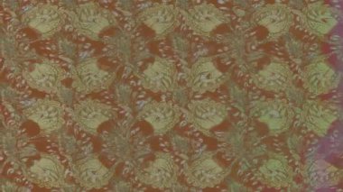 Renkli unsurlarla hareketli arka plan görüntüleri. Çiçekler. Eski model. Bayrak tarzı. Video kaydı. Şablon. Döngü. Kusursuz..