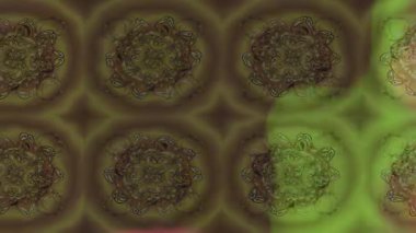 Renkli unsurlarla hareketli arka plan görüntüleri. Çiçekler. Eski model. Bayrak tarzı. Video kaydı. Şablon. Döngü. Kusursuz..