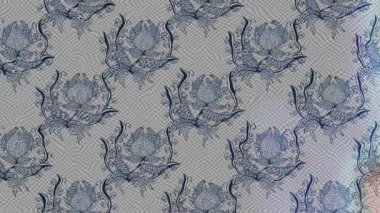 Renkli unsurlarla hareketli arka plan görüntüleri. Çiçekler. Eski model. Bayrak tarzı. Video kaydı. Şablon. Döngü. Kusursuz..