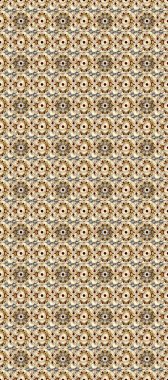 Çiçek süsü kumaş deseni, cam, çiçek desenli metal kahverengi, bej ve altın elementli nötr renkler. Klasik raster altın pürüzsüz desen.