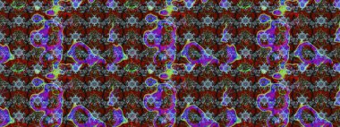 Raster Henna tarzı. Etnik Mandala havlusu. Tebrik kartı geçmişi, boyama kitabı, arkaplan ve tekstil için kullanılabilir. Sınır Kızılderili çiçekli paisley patten. Taslak süsleme izi.