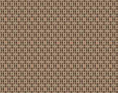 Küçük çiçekteki sevimli çiçek deseni. Kahverengi ve gri renkte çiçekler.