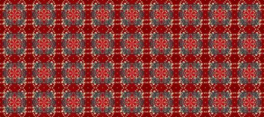 Süslü raster dekorasyonu. Lüks, kraliyet ve Viktorya dönemi konsepti. Gri, kahverengi ve kırmızı yerine altın rengi, klasik barok çiçeksiz desenler. Gri, kahverengi ve kırmızı renklerde altın element.