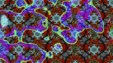 Çiçek desenli eskiz, yaz çiçekleri. Renkli Bahar Teması eskiz kalıbı. Düz Çiçek Elementleri Tasarımı. Mavi ve kahverengi renkte çiçekler.