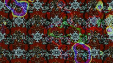 Kahverengi ve gri renkli çiçekler. Çiçekli karalama şeklinde Raster çiçek deseni. Nazik, narin çiçek arkaplanı.