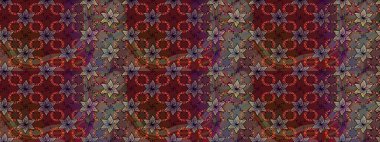 Üst manzara, yumuşak kahverengi ve mor renkli. Manzaralı çiçek deseni. Çiçek kompozisyonu, el boyası, hassas şablon. Sevgililer günü ve tebrik kartı konsepti için şık bir davet.