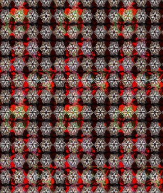 Raster illüstrasyonu. Bahar çiçekleriyle güzel bir çiçek deseni çizmişsin. Güzel kumaş deseni.