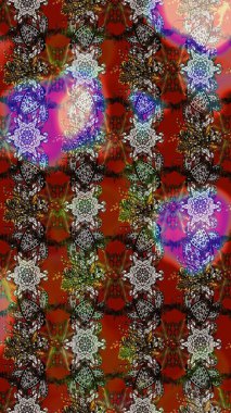 Kıvırcık, parlak örgü. Eski moda arka plan. Çiçek çelengi. Güzel, parlak, pürüzsüz kumaş, tuval. Desen, çizim, çiçek sınırı. Raster illüstrasyonu.