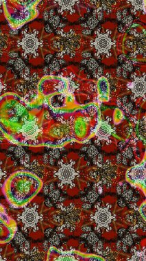 Tropik çiçekler. Gömlek, arka plan modelini çiz. Kahverengi renkte çiçekler.