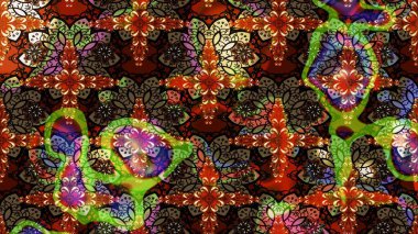 Raster düz çiçek çizim deseni. Kahverengi renkli çiçekler. Tasarım hediye paketi, tebrik kartları, posterler ve afiş tasarımı.