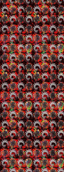 Raster illüstrasyonu. Renkli Bahar Teması eskiz kalıbı. Çiçek deseni. Chichi 'nin kumaş kalıbını çiz. Düz Çiçek Elementleri Tasarımı.