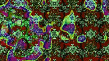 Tomurcukları çiçek olan sevimli bir çiçek deseni. Kumaş, tekstil, duvar kağıdı baskısı için. Eski usul. Raster. Eskiz geçmişi. Raster illüstrasyonu.