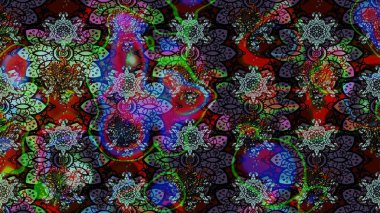 Siyah ve kahverengi renklerde. Soyut çiçek çizim kalıbı arka planı. Raster deseni. Raster illüstrasyonu. Küçük çiçekte sevimli çiçek deseni var..