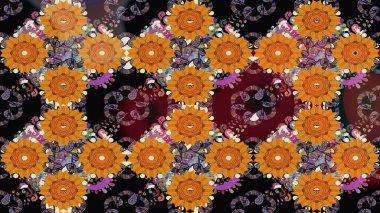 Botanik çizim kalıbı. Suluboya etkisi. Raster deseni. Organik elementler.