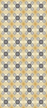 Bej, nötr ve gri renkte desen. Raster Golden Mehndi kusursuz desen. Kına dövmeli süs çiçekleri, altın çıkartmalar, mehndi ve yoga tasarımı, kartlar ve parmak izleri..