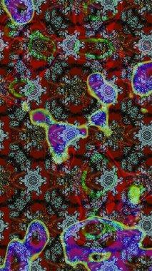 Organik elementler. Suluboya etkisi. Botanik çizim kalıbı. Raster deseni.