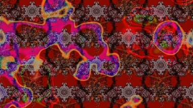 Raster illüstrasyonu. Küçük çaplı çiçeklerdeki basit şirin desenler. Tekstil veya kitap kapakları, imalat, duvar kağıtları, baskı, hediye paketi ve yapıştırma kitabı için çiçek eskiz geçmişi.