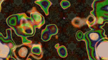 Raster illüstrasyonu. Zentangle soyut çiçekleri. Güzel kumaş deseni. Düz Çiçek Elementleri Tasarımı. Renkli Bahar Teması eskiz kalıbı. Çiçek tozu..