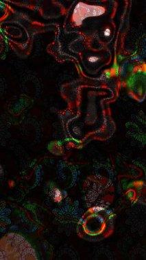 Moda baskıları için zarif bir şablon. Motley illüstrasyonu. Küçük çiçekte güzel bir desen. Küçük renkli çiçekler. Gri ve siyah çiçekli bahar çiçekleri.