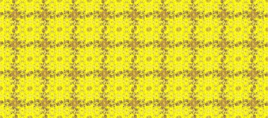 Lüks, kraliyet ve Viktorya dönemi konsepti. Süslü raster dekorasyonu. Sarı ve kahverengi yerine altın rengi klasik barok çiçeksiz desenler. Sarı ve kahverengi renklerdeki altın element.