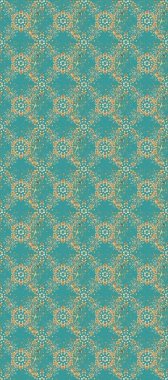 Parlak dantel, stilize çiçekler, şal desenli. Raster. Hassas altın deseni açın. Doğu tarzı arabesk. Mavi üzerinde kusursuz desen, altın elementli siyah renk. Kusursuz altın dokular bukleler