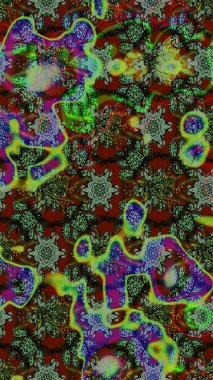 Ev dekoru. Paisley el çizimi elementler. Fantezi çiçekli eskiz deseni, doğal duvar kağıdı, çiçek desenli kıvrımlı illüstrasyon.