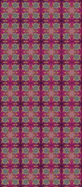 Mor ve gri renklerdeki altın desenli altın elementler. Süslü raster dekorasyonu. Barok tarzında duvar kağıdı tasarımı için kusursuz damaske deseni arkaplanı.