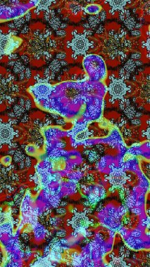 Raster 'ın taze dokusu. Paketleme, tekstil, duvar kâğıdı için çiçek eskizi. Klasik çiçek desenli. Yumuşak pamuk tasarımı. Yumuşak kiremit.