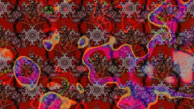 Zarif, parlak ve eskiz kırmızı ve kahverengi desenli. Sabıka fotoğraflarında, bebek kıyafetlerinde, duvar kâğıtlarında, paket kutularında falan kullanılabilir. Raster..