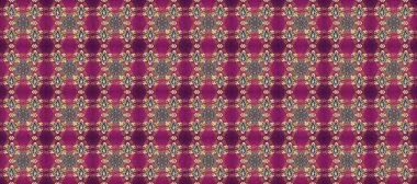 Mor, kahverengi ve bej renklerde altın element. Barok tarzında altın çiçek süsü. Antika altın tekrarlanabilir duvar kağıdı. Damask arkaplanı tekrarlayan kusursuz desen.