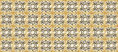 Kart, duvar kağıdı, ambalaj ve tekstil için klasik tasarım. Altın şablon. Klasik çiçek dokusu. Bej, gri ve nötr renklerde Kraliyet retro 'su. Kusursuz desenli altın elementler. Raster illüstrasyonu.