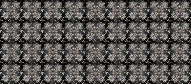 Kusursuz soyut bir arkaplan. Oriental raster klasik gri, siyah ve bej ve altın desenli. Raster illüstrasyonu.