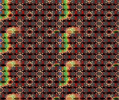 Raster illüstrasyonu. Siyah ve kırmızı renklerde. Anti-stres için Raster soyut şablon sayfası.