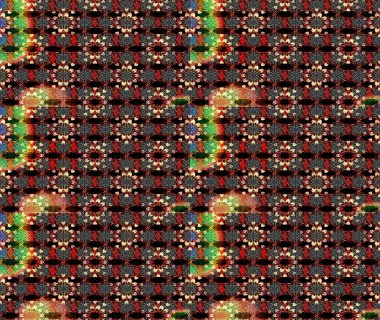 Raster illüstrasyonu. Siyah ve kırmızı renklerde. Anti-stres için Raster soyut şablon sayfası.